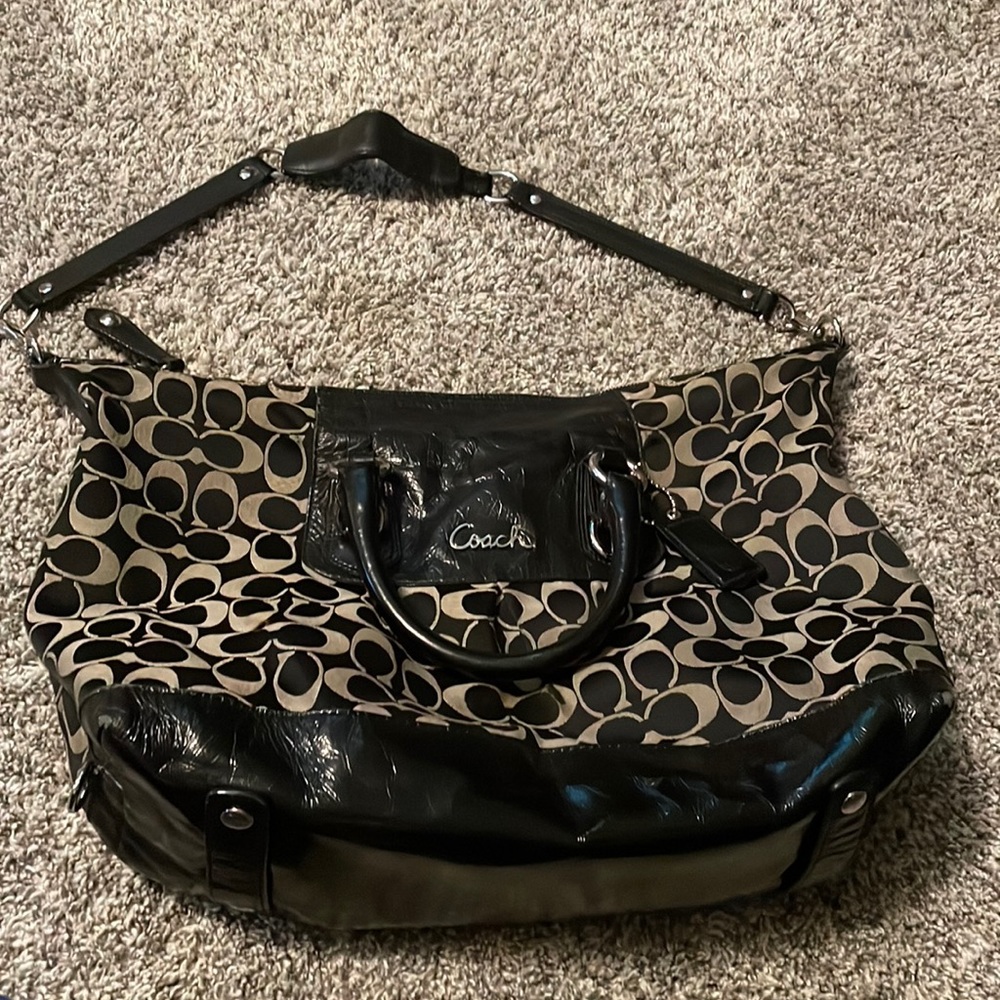 Black Coach shoulder bag